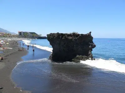 Puerto Naos, La Palma, Tauchen, Strand, Einstieg