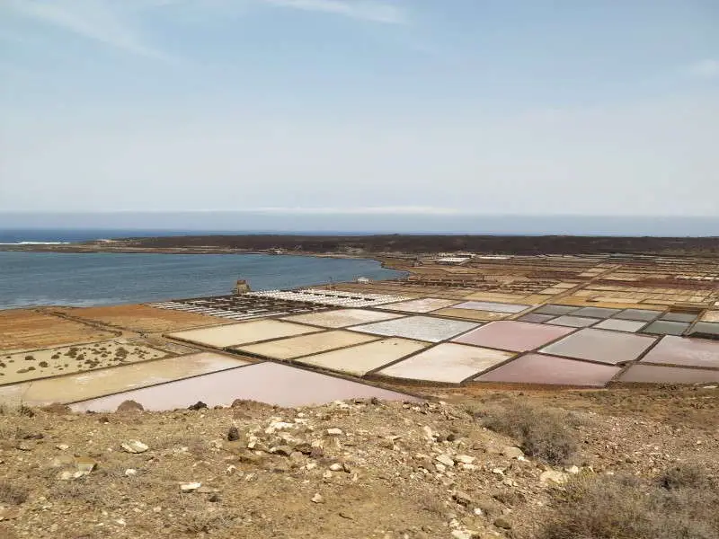 Salinas de Janubio Lanzarote sehenswürdigkeiten Salz gewinnung